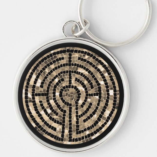 LABYRINTH V Premium Round Keychain (Front)