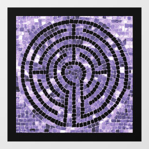 LABYRINTH VI 12x12 Window Cling - Black