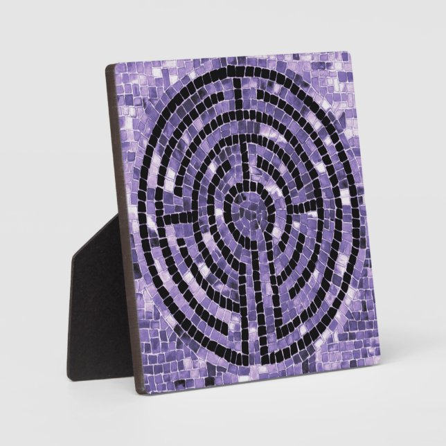 LABYRINTH VI 5.25" Square Plaque with Easel  (Front)