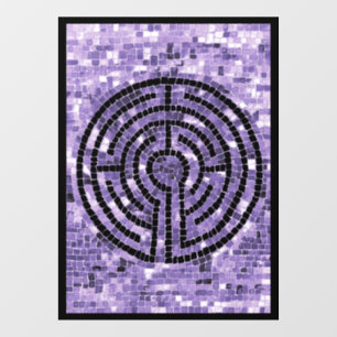 LABYRINTH VI 8x11 Window Cling - Black