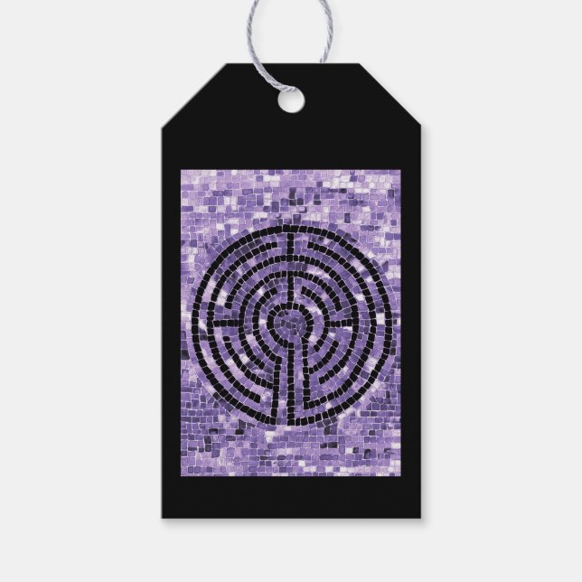 LABYRINTH VI Gift Tags - Black (Front)