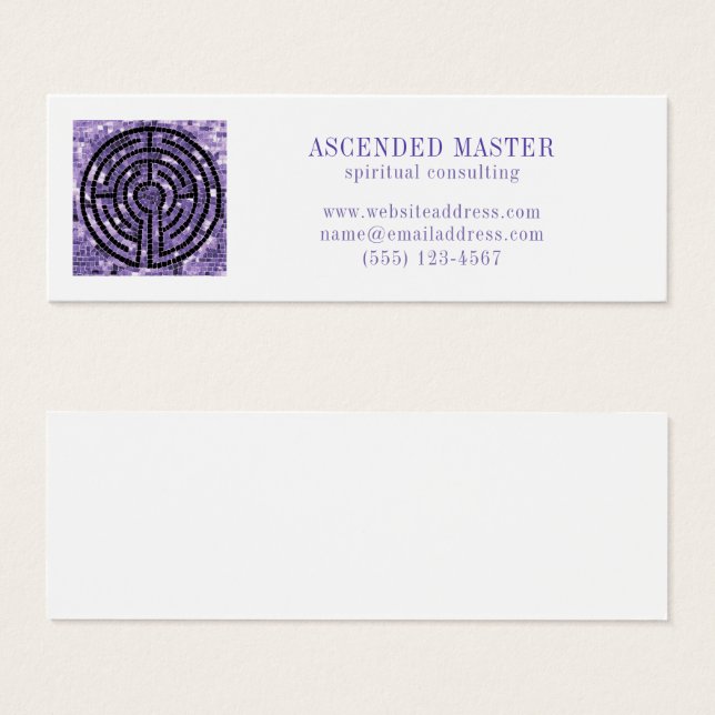 LABYRINTH VI Mini Business Card  (Front & Back)