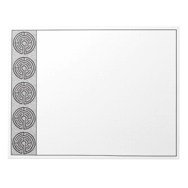 LABYRINTH VII 11x8.5 Notepad  (Front)