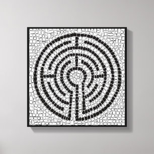 LABYRINTH VII 12x12 Wrapped Canvas (1.5" Deep)