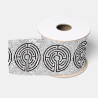 LABYRINTH VII 3" Wide Grosgrain Ribbon