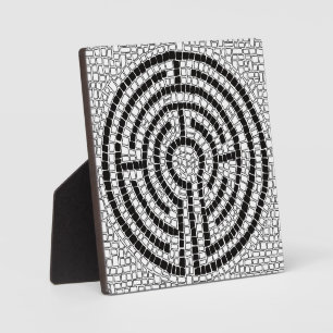 LABYRINTH VII 5.25 Square Plaque with Easel 