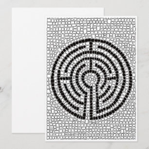 LABYRINTH VII 5.5x7.5 Flat Card