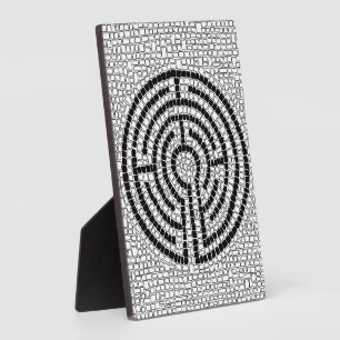 LABYRINTH VII 5x7 Plaque with Easel 