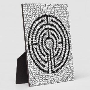 LABYRINTH VII 8x10 Plaque with Easel