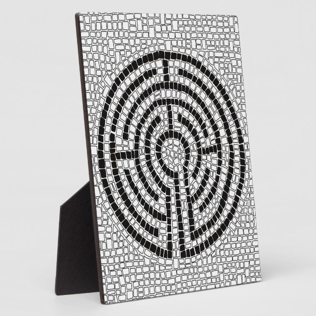 LABYRINTH VII 8x10 Plaque with Easel  (Side)