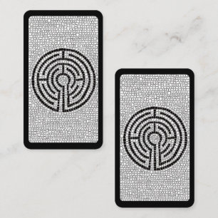 LABYRINTH VII Bookmark - 3.5x2 Card / Black