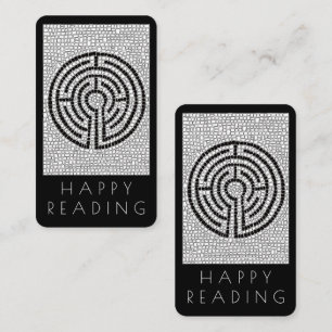 LABYRINTH VII Bookmark - 3.5x2 Card + Text / Black
