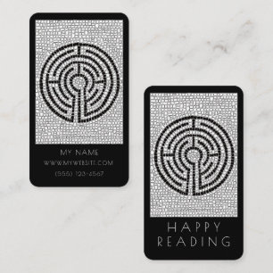 LABYRINTH VII Business Bookmark - 3.5x2 Card Black