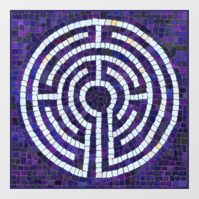 LABYRINTH VIII 12x12 Window Cling  (Sheet)