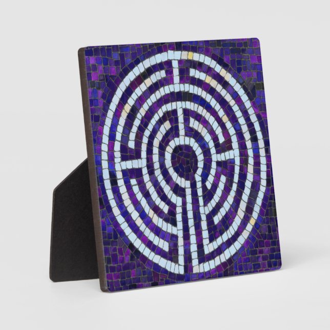 LABYRINTH VIII 5.25 Square Plaque with Easel  (Front)