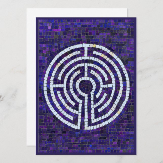 LABYRINTH VIII 5.5x7.5 Flat Card  (Front/Back)