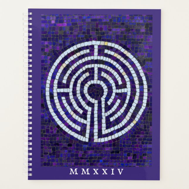 LABYRINTH VIII 8.5x11 Planner + Text / Violet (Front)