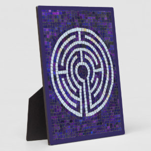 LABYRINTH VIII 8x10 Plaque with Easel - Violet