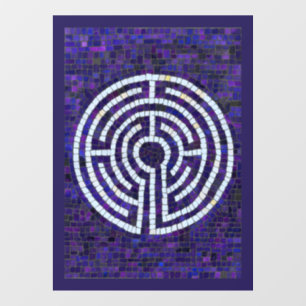 LABYRINTH VIII 8x11 Window Cling - Violet