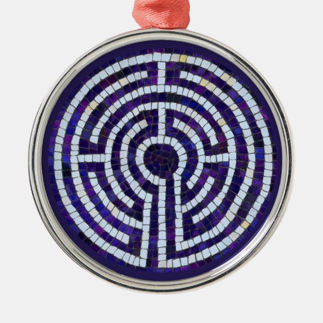 LABYRINTH VIII Premium Round Ornament (Front)