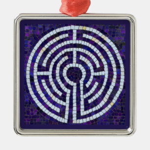 LABYRINTH VIII Premium Square Ornament
