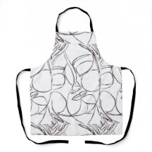Labyrinthe Beauty Abstract Art Apron