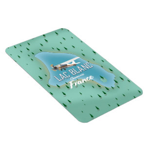 Lac Blanc,Chamonix, france map Magnet