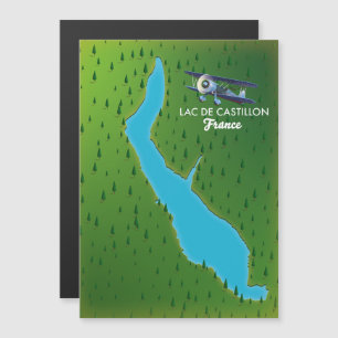Lac de Castillon France map