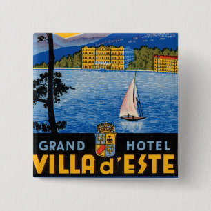 Lac de Como 15 Cm Square Badge