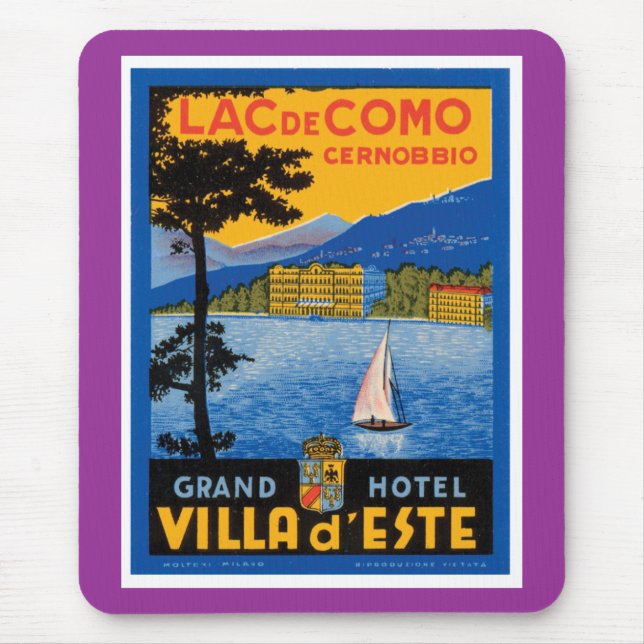 Lac de Como Mouse Pad (Front)