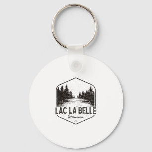Lac La Belle Wisconsin Outdoors Vintage 3 Key Ring