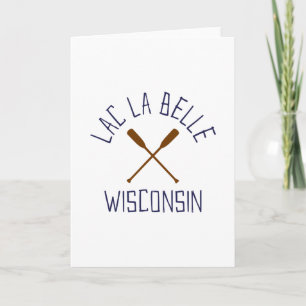 Lac La Belle Wisconsin Outdoors Vintage Card