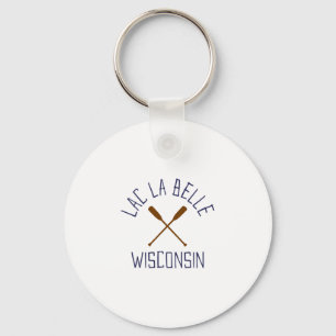Lac La Belle Wisconsin Outdoors Vintage Key Ring