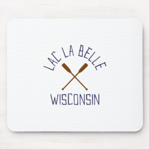 Lac La Belle Wisconsin Outdoors Vintage Mouse Pad