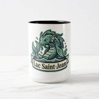 Lac Saint-Jean Water Monster Two-Tone Coffee Mug