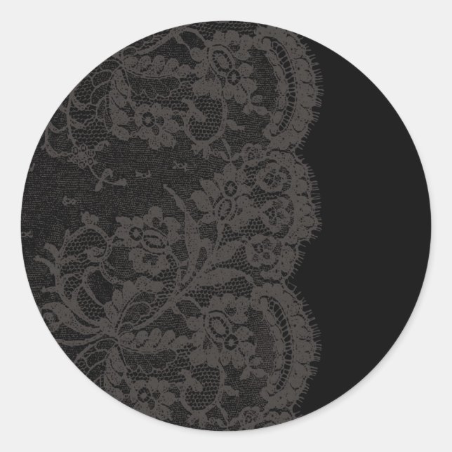 Lace 2 classic round sticker (Front)