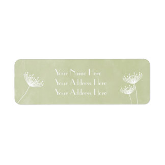 Lace and Floral Wedding Address Labels