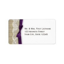 Lace and Ribbon Dark Purple