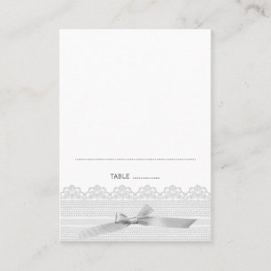 Lace and Ribbon Place cards