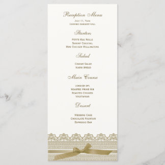 Lace and Ribbon RSVP cards