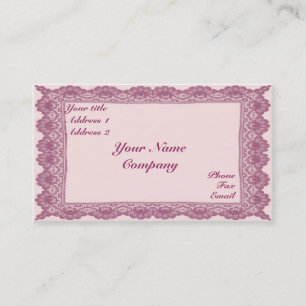 Lace and Roses Business Card