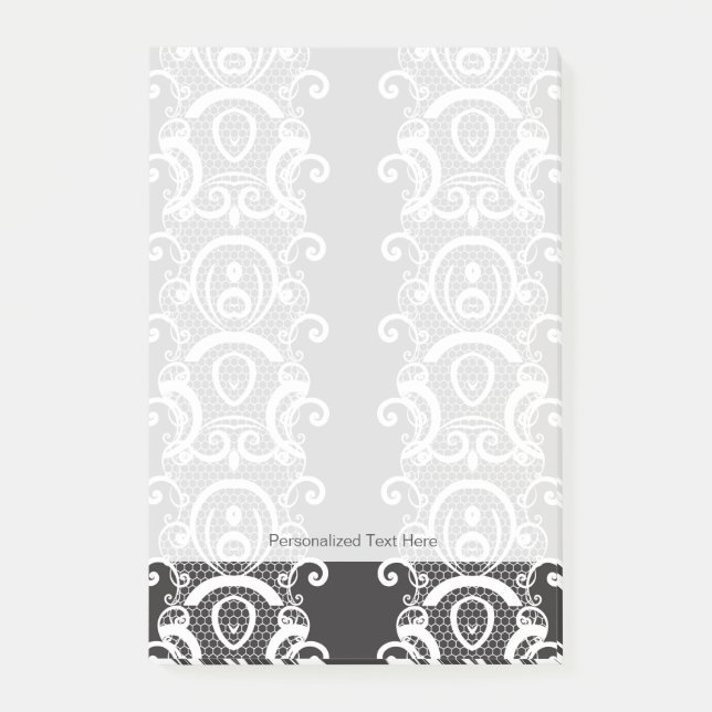 Lace background 1 post-it notes (Front)