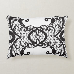Lace background 2 decorative cushion