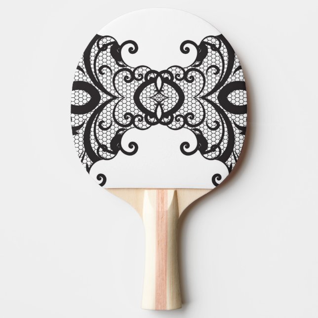Lace background 2 ping pong paddle (Front)