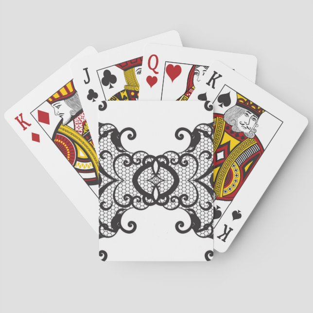 Lace background 2 playing cards (Back)