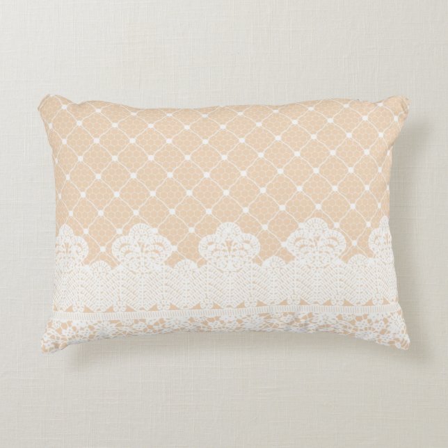 Lace Border Decorative Cushion (Front)