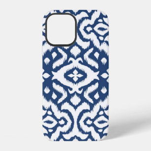 Lace border. Ikat seamless pattern. Vintage tie dy iPhone 12 Case