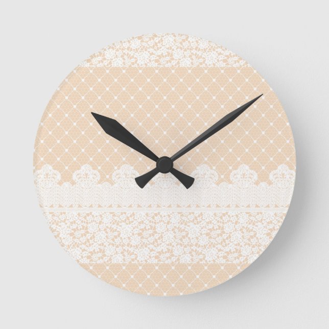 Lace Border Round Clock (Front)