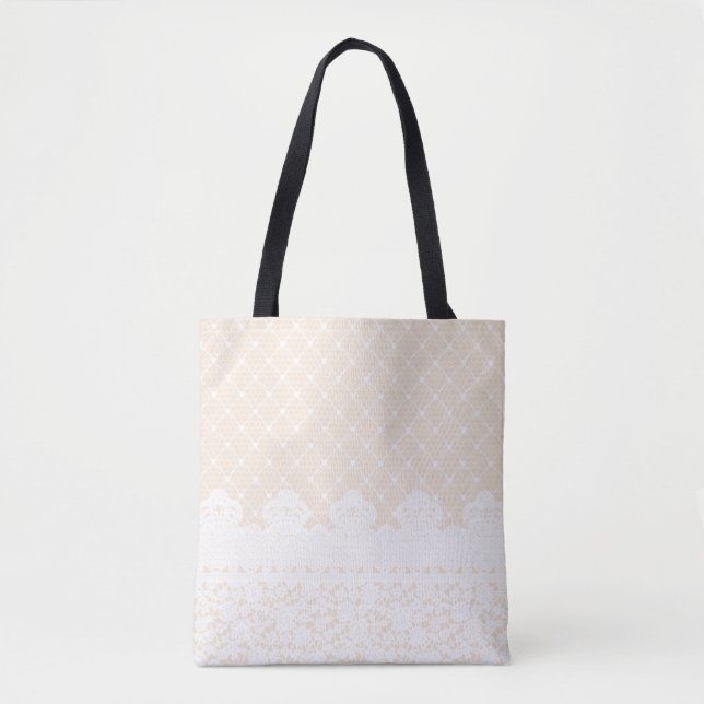 Lace Border Tote Bag (Front)