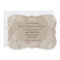 Lace Butterflies on Burlap Wedding Invitation